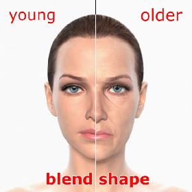 Morphing Young  Elder Woman Heads Female 1.1